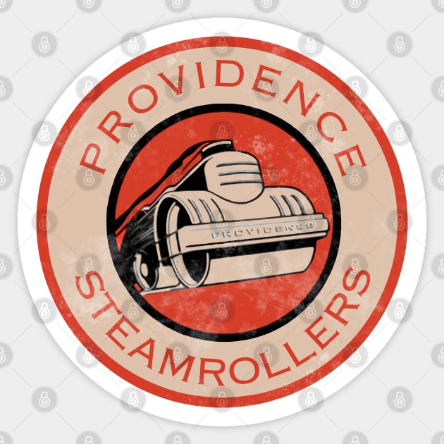 Providence Steamrollers )( Retro Defunct Football Fan Art Sticker by darklordpug